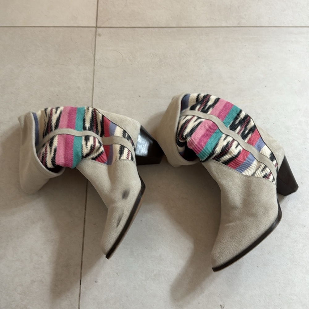 Women's Multicolor Patterned Boots - image 2
